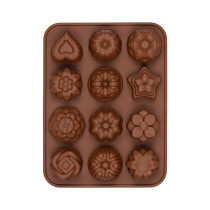 Форма силиконовая "S-CHIEF" для конфет SPC-0133 21.5 x 16 x 2.5 см "ассорти" - 12 ячеек