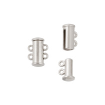 " Zlatka" Замок- слайдер магнитный FMK- M06 10 х 14 мм 2 шт 01 под серебро