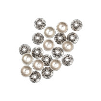 " Zlatka" Розетка для бус MFR- 12 10 мм 20 шт 01 под античное серебро