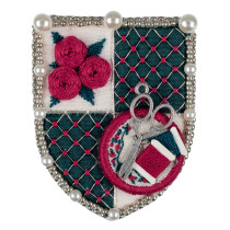 " Klart" набор для вышивания 10- 515 " Брошь. Герб вышивальщицы" 4. 5 х 9. 5 см